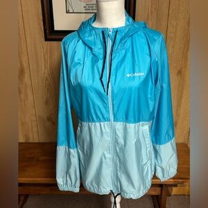 Columbia Women’s Blue Flash Forward Water-Resistant Windbreaker Size M